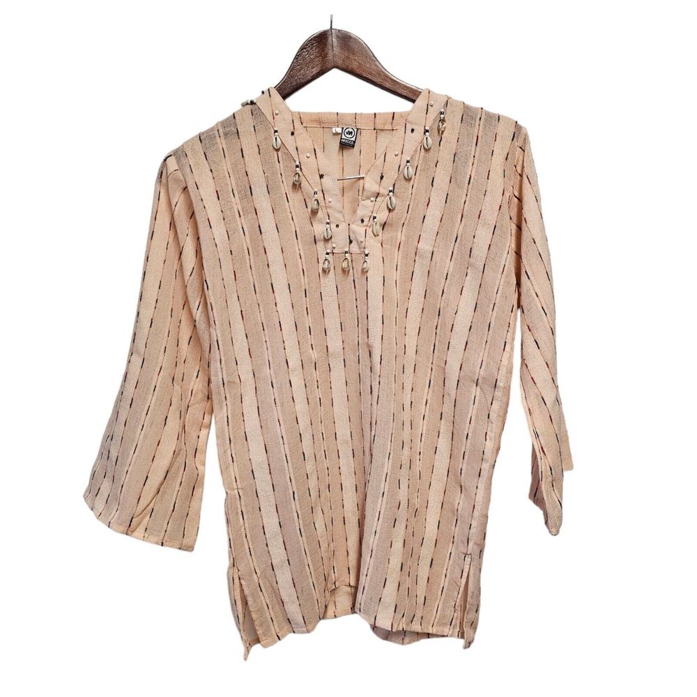 TUNIC Striped Shell Embellished MECCA Large